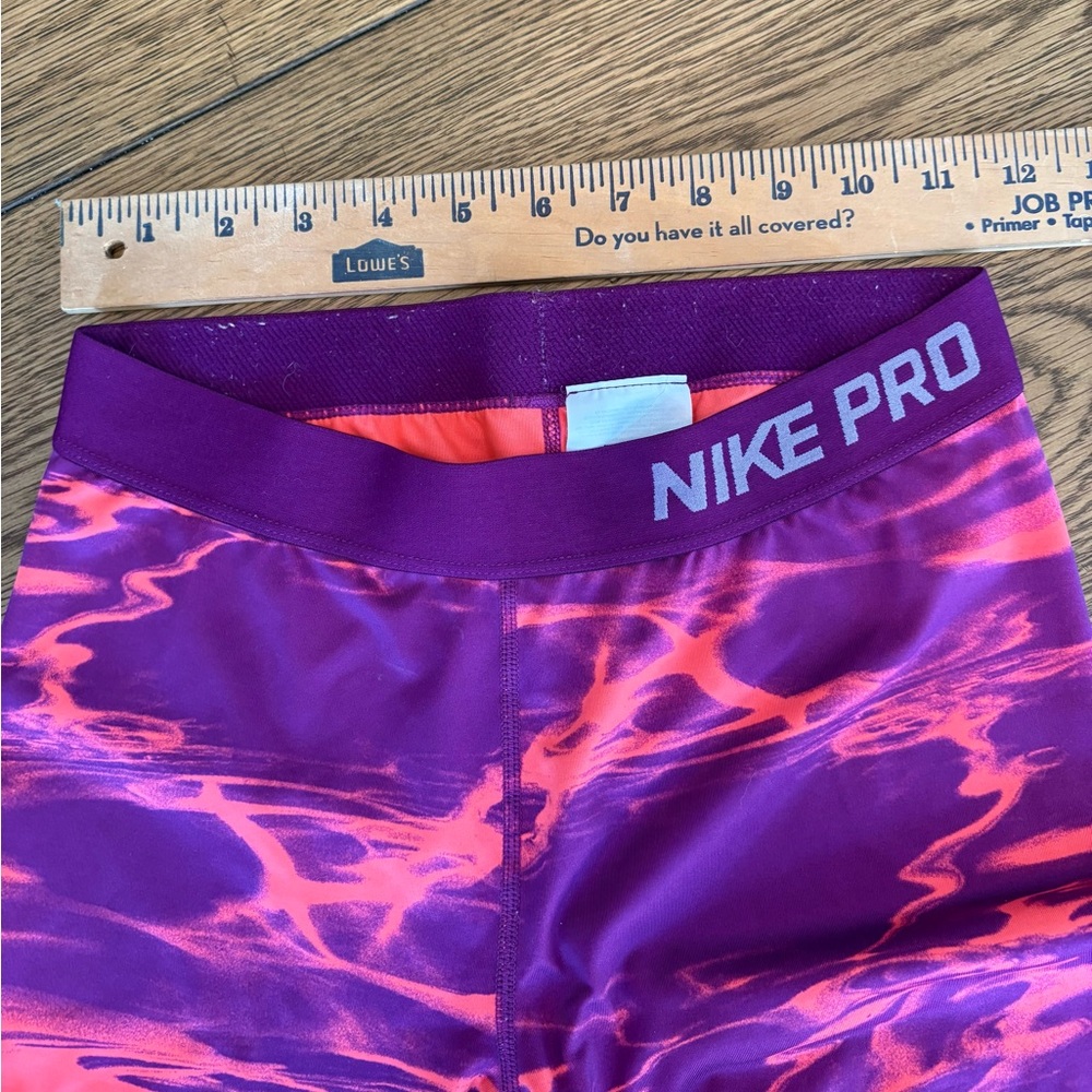 Nike Pro Purple/Pink/Orange Capri Leggings Tights